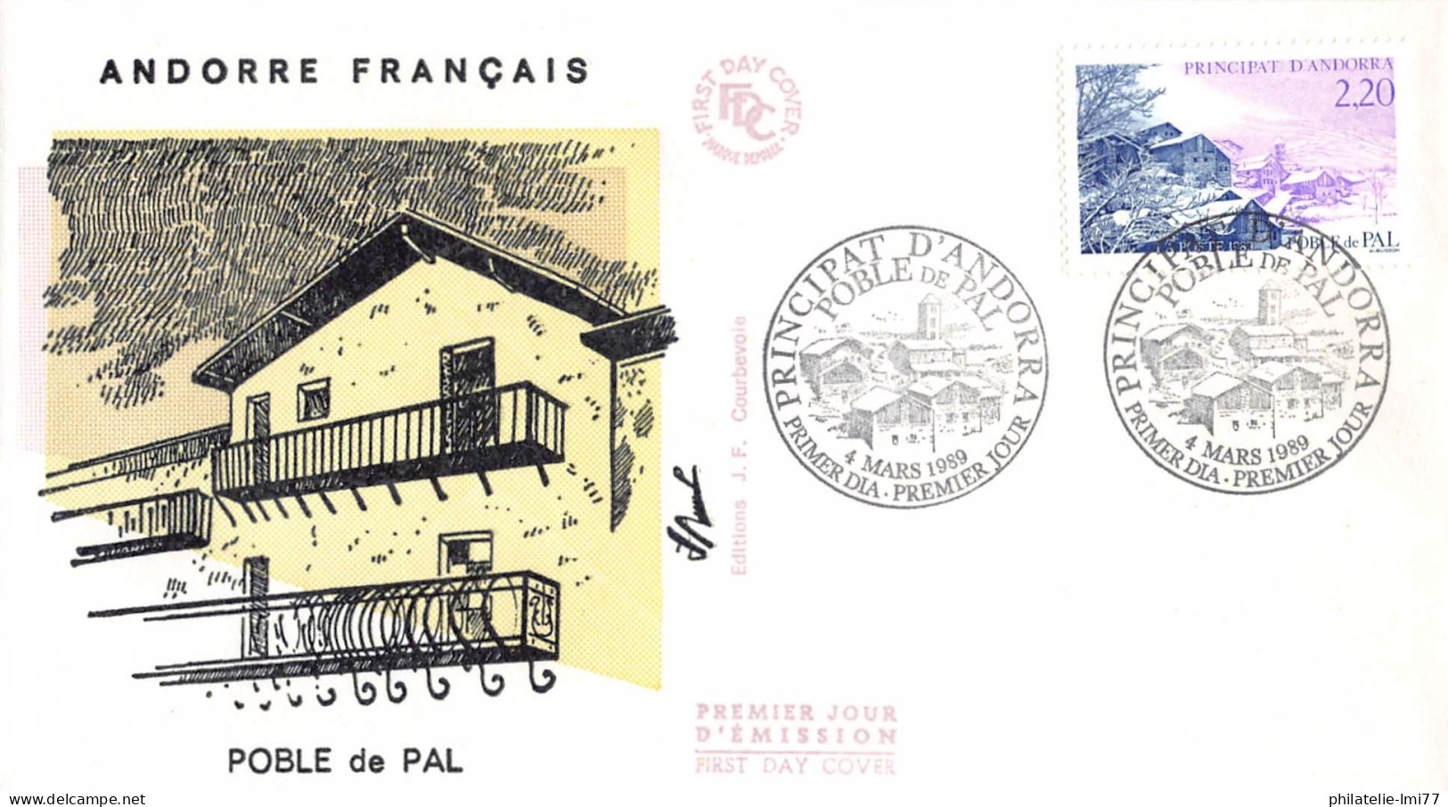 FDC - Poble De Pal, Oblit PJ 4/3/89 - FDC