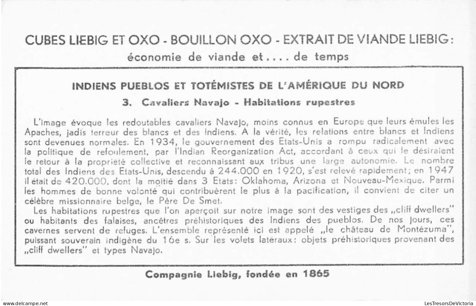 Lot De 4 Chromos Liebieg - Indiens Pueblos Et Totemistes De L'amérique Du Nord - Liebig