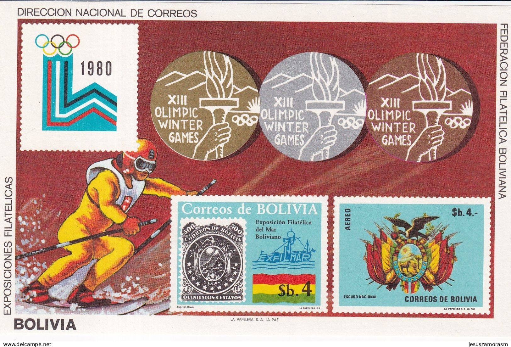 Bolivia Hb Michel 102 - Ete 1980: Moscou