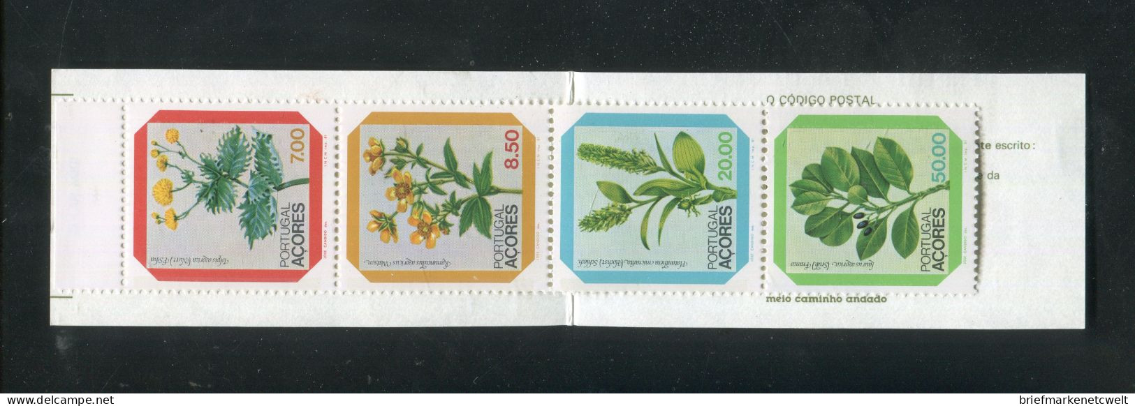 "PORTUGAL-AZOREN" 1981, Markenheftchen Mi. MH 1 "Blumen" ** (B0110) - Azores