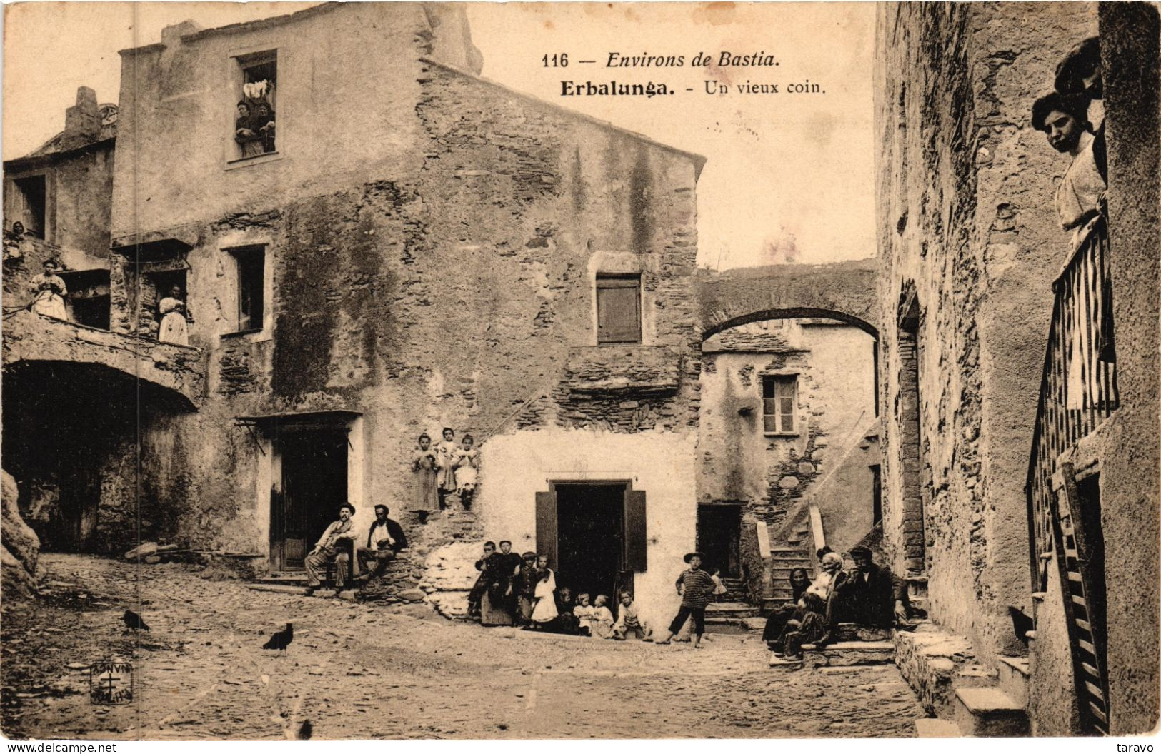 CAP CORSE - ERBALUNGA - Un Vieux Coin (bien Animé) - 1906 - Andere & Zonder Classificatie