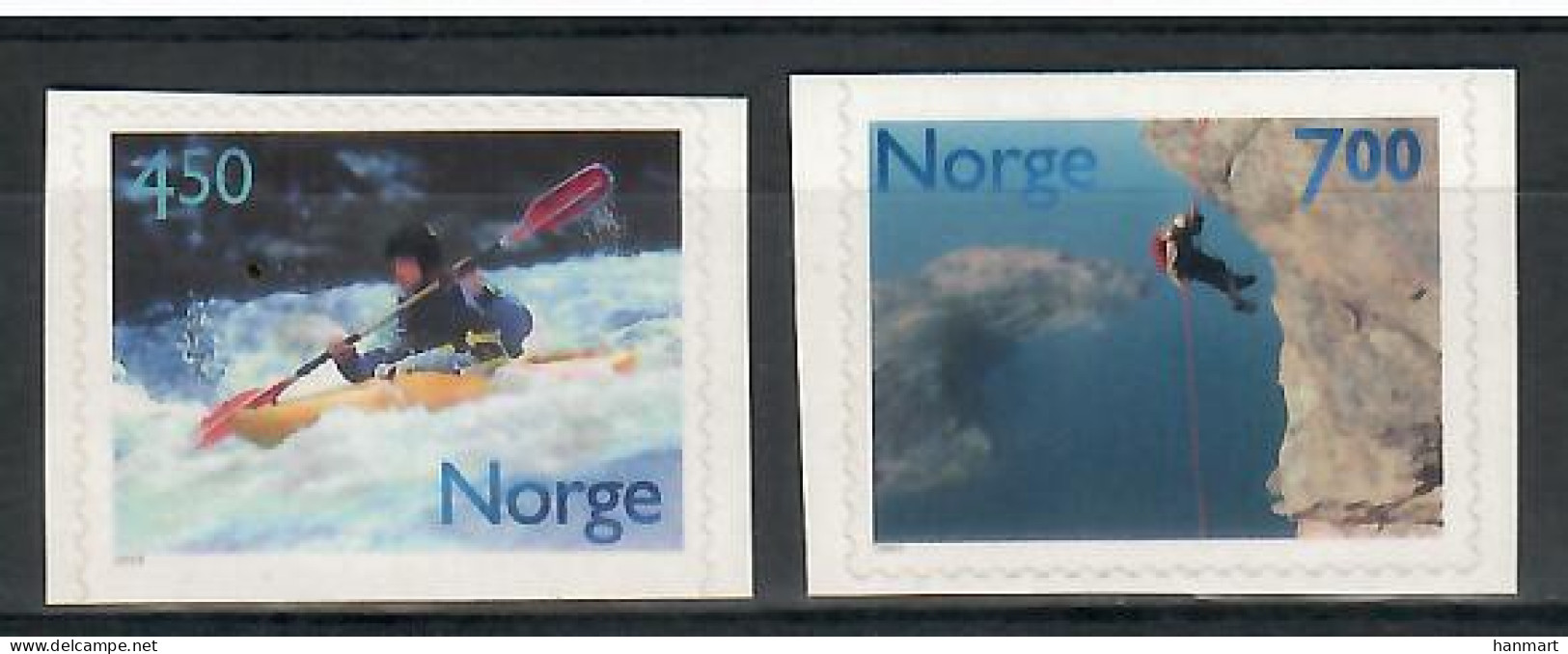 Norway 2001 Mi 1383-1384 MNH  (ZE3 NRW1383-1384) - Rudersport