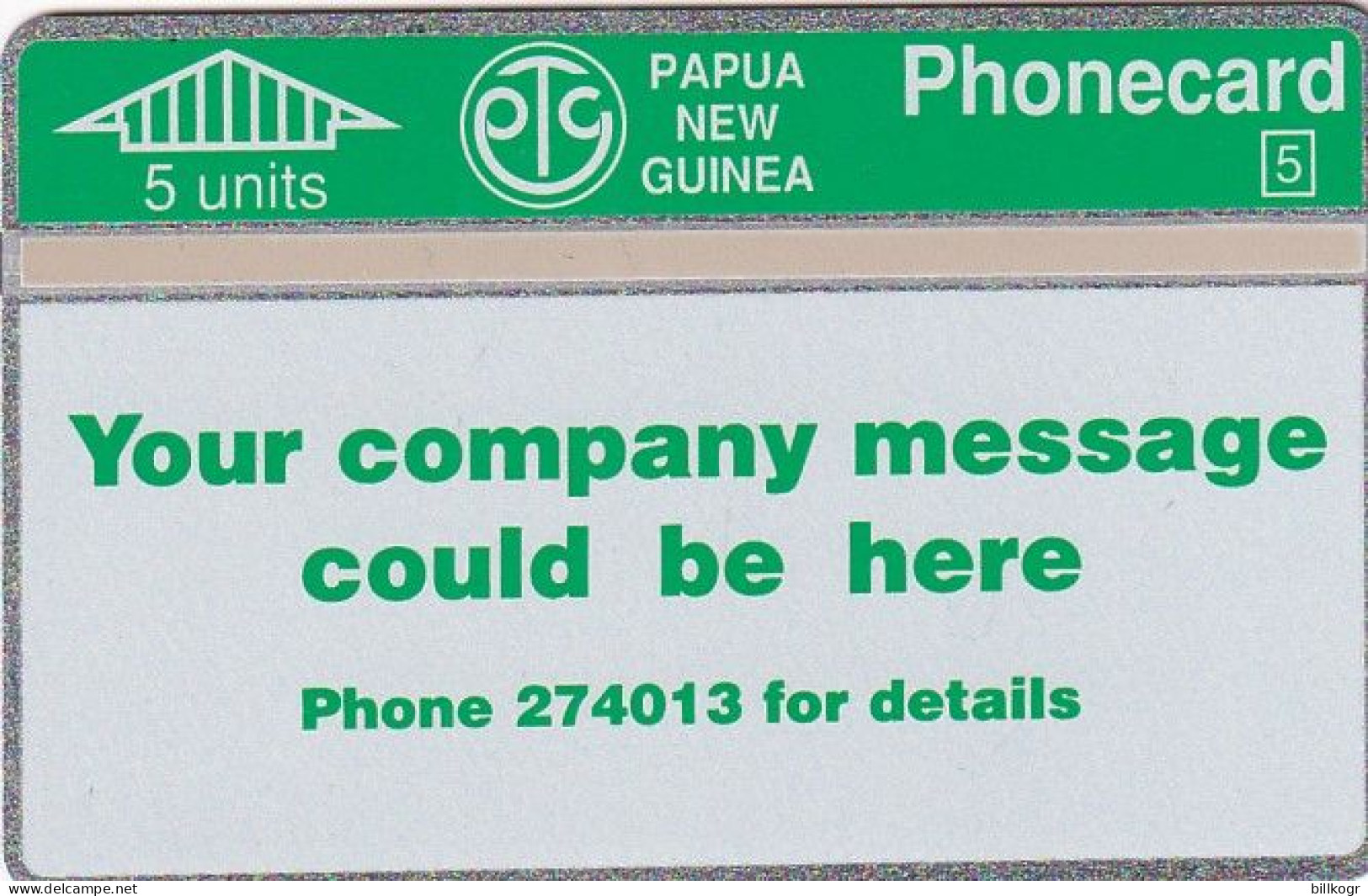 PAPUA NEW GUINEA - Your Company Message, CN : 110F, Tirage 24000, Mint - Papua-Neuguinea