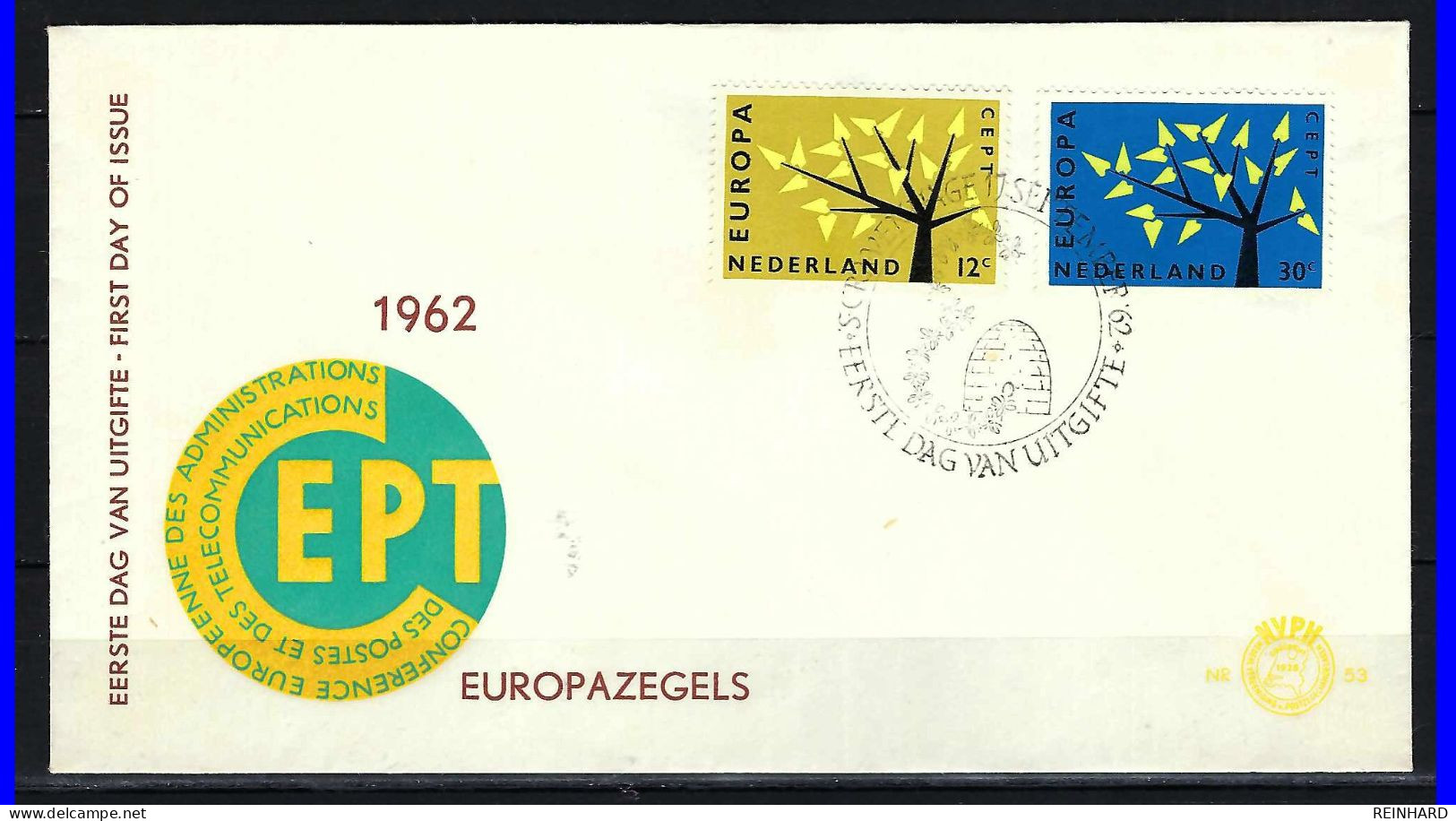 NIEDERLANDE FDC Mit Komplettsatz Der Europamarken 1962 - Siehe Bild - FDC