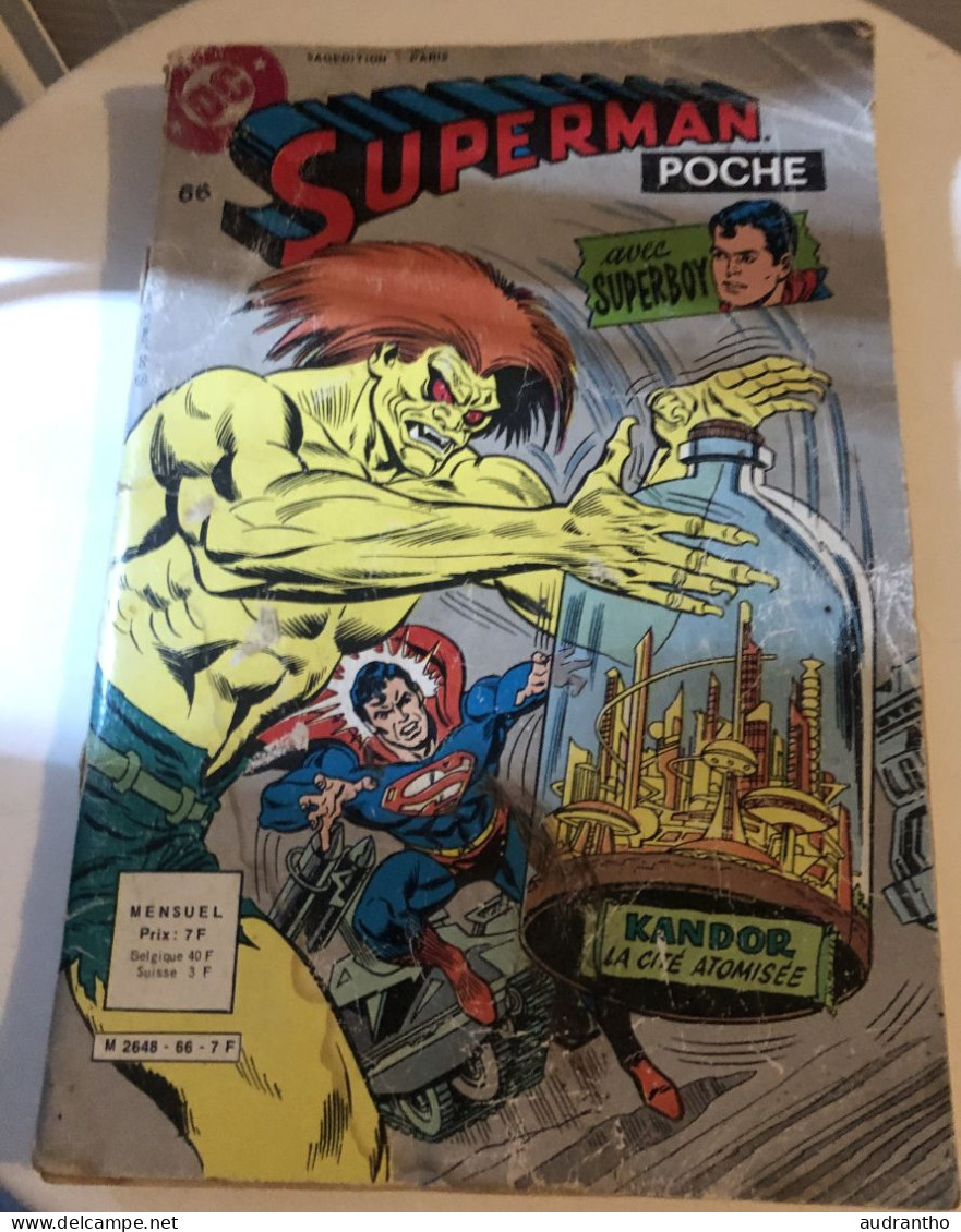 SUPERMAN Avec Superboy Poche N°66 M2648 Sagedition - Superman