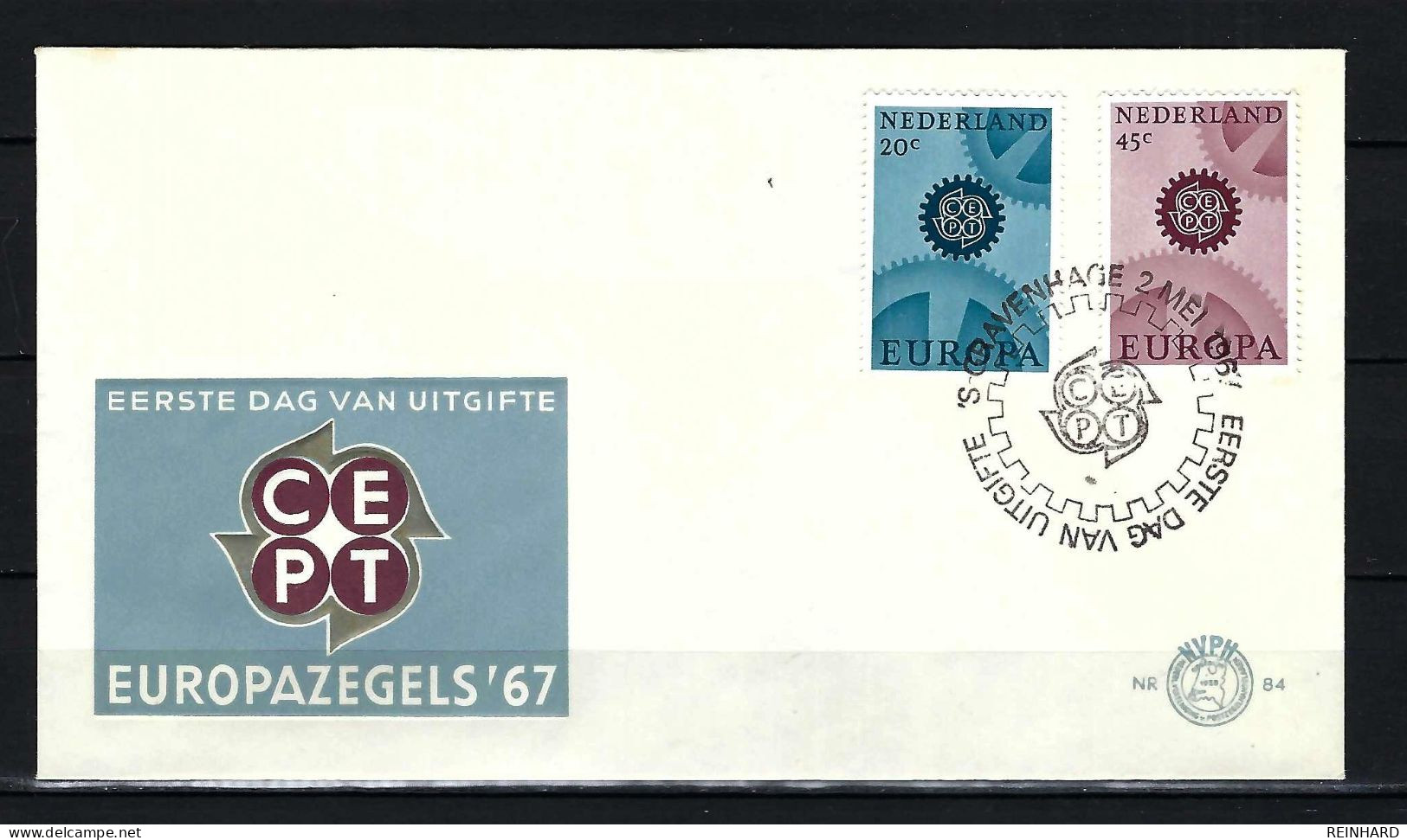 NIEDERLANDE FDC Mit Komplettsatz Der Europamarken 1967 - Siehe Bild - FDC