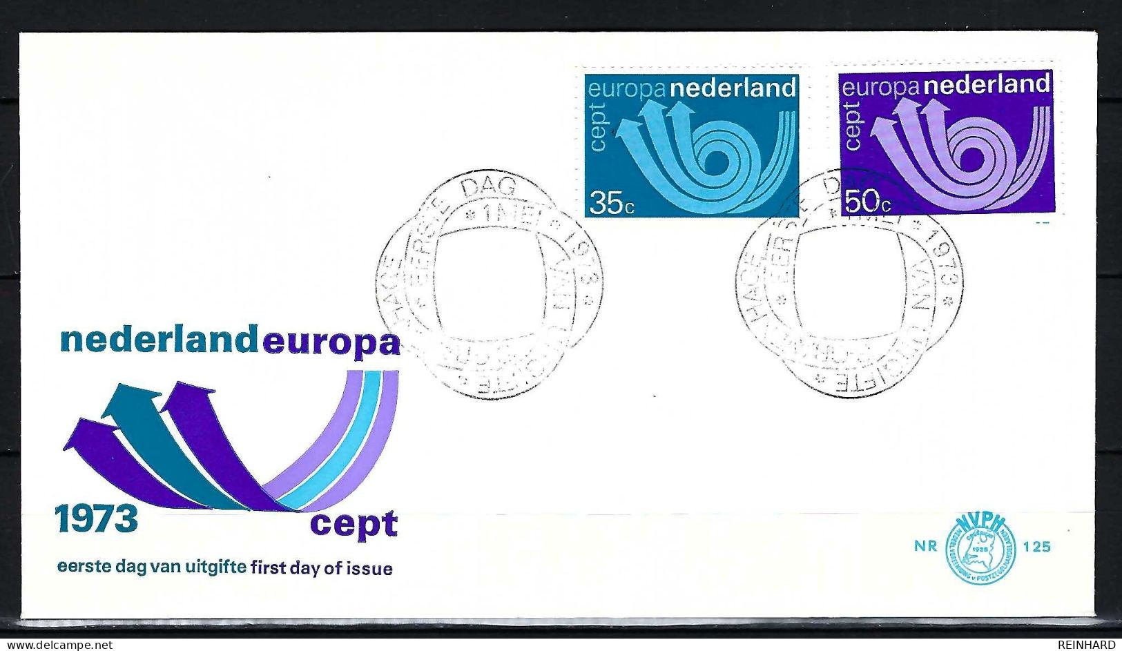 NIEDERLANDE FDC Mit Komplettsatz Der Europamarken 1973 - Siehe Bild - FDC