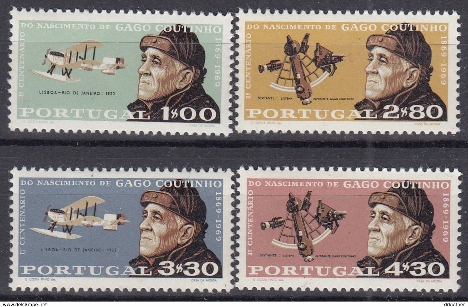 PORTUGAL  1084-1087, Postfrisch **, Carlos Viegas Coutinho, 1969 - Neufs