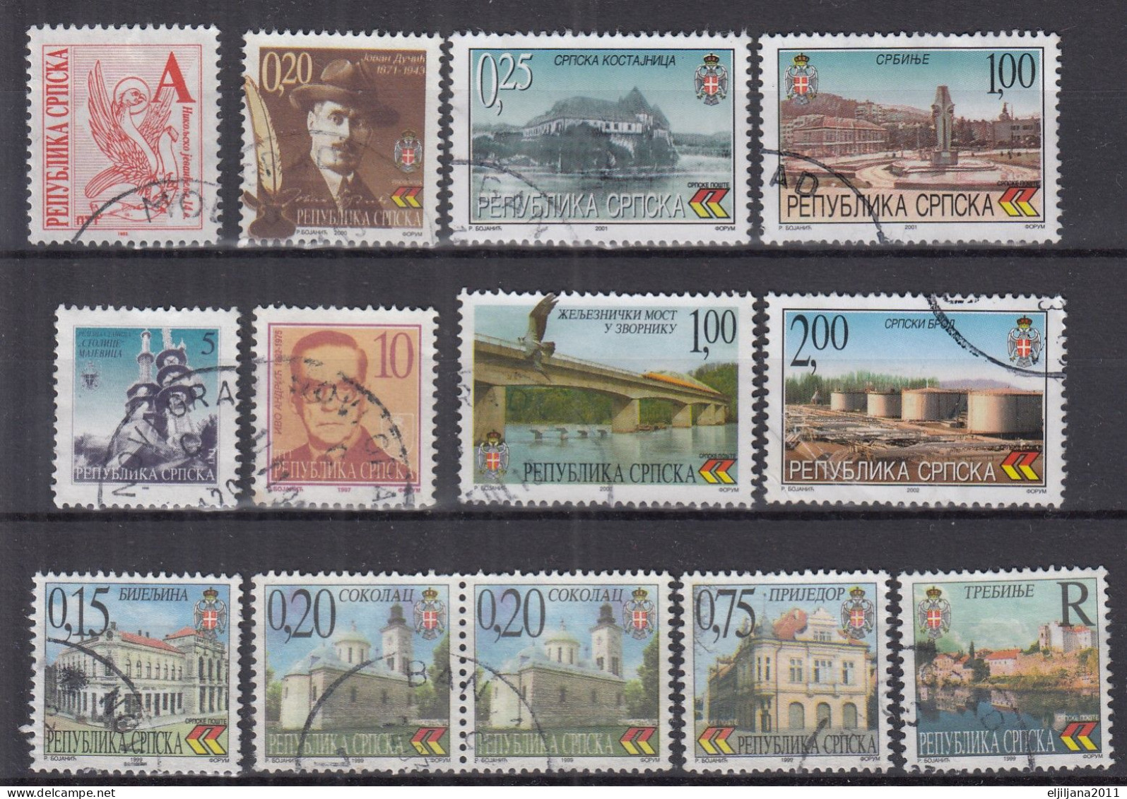 Republika Srpska BiH Serbian Republic 1999 - 2009 ⁕ Collection / Lot ⁕ 53v Used - See Scan - Bosnie-Herzegovine