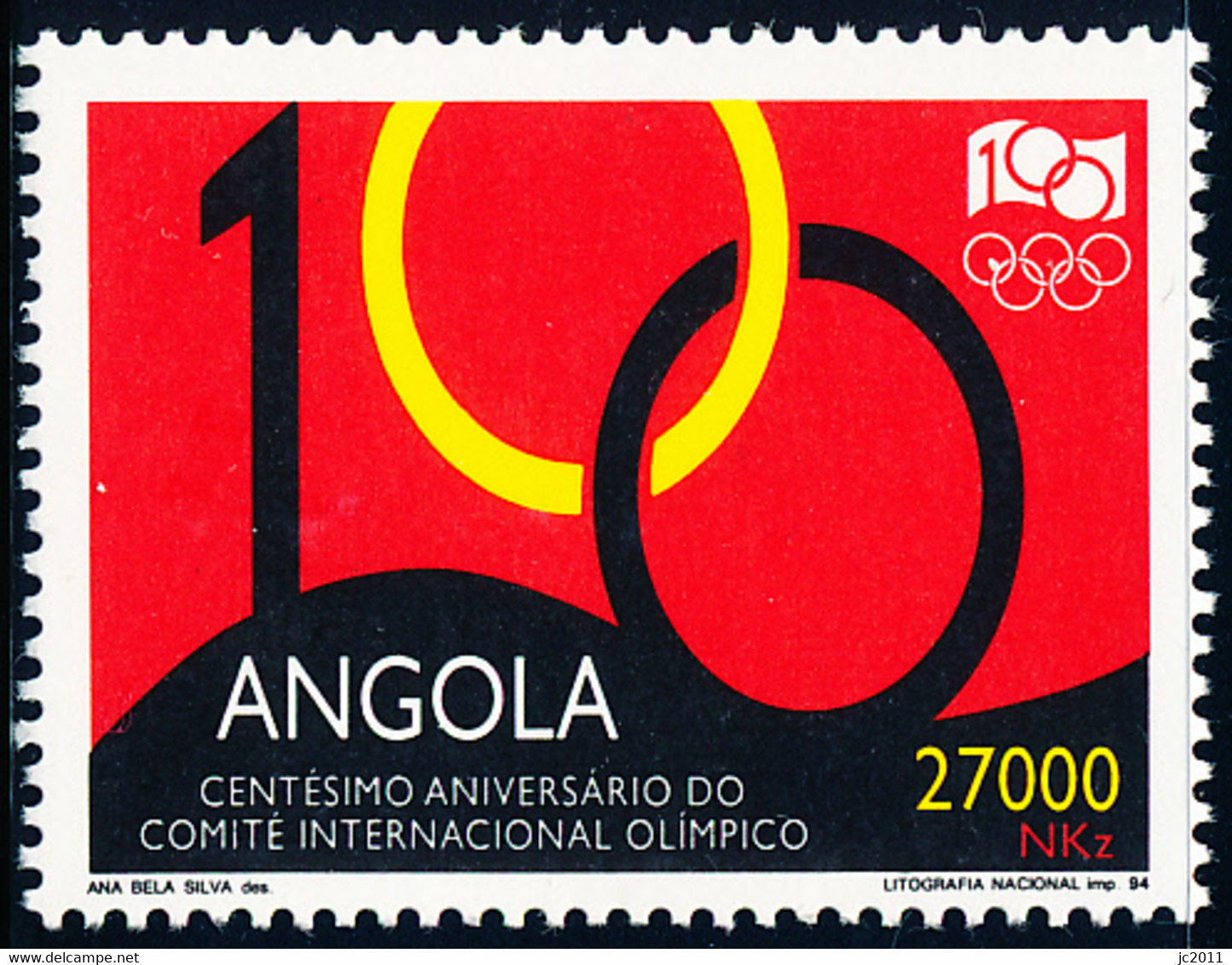 Angola - 1994 - International Olympic Committee / 100th Anniversary - MNH - Angola