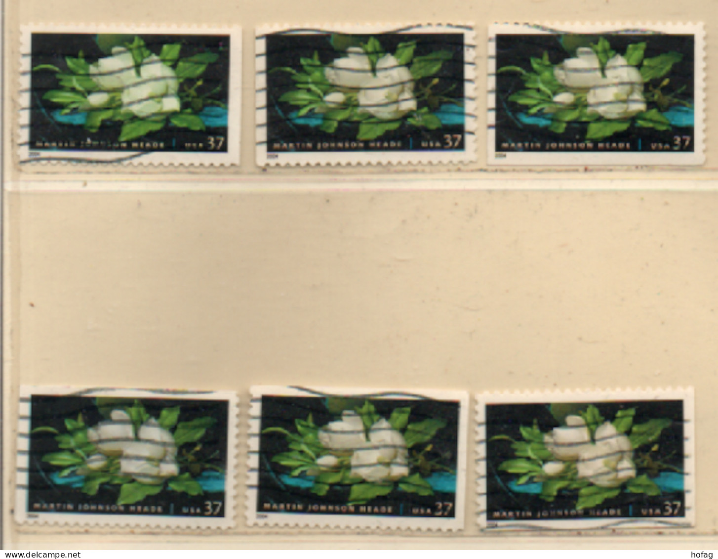 USA 2004 MiNr.: 3851 Martin Johnson Heade 6 Marken/Varianten, Gestempelt; Used - Used Stamps