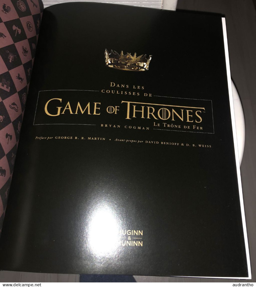 Dans Les Coulisses De GAME OF THRONES Le Trône De Fer Bryan Cogman 2012 Neuf Editions Huginn & Muninn - Fantastique