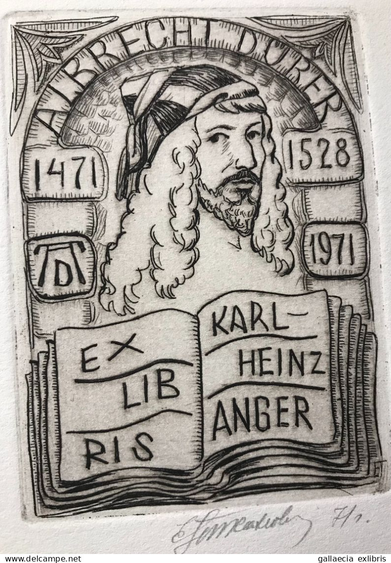 Exlibris Tichanovich. Albrecht Dürer Livre. Ex-libris Tichanovich. Albrecht Dürer Book. - Bookplates