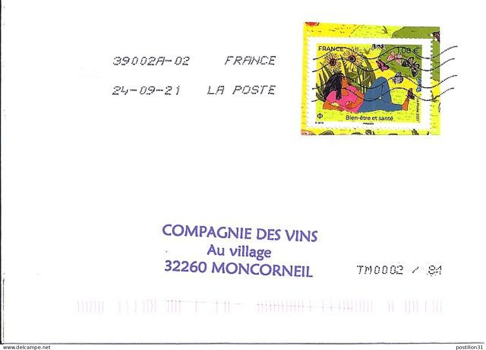 TP N° 5517 SUR LETTRE DU 24.9.21 - Brieven En Documenten