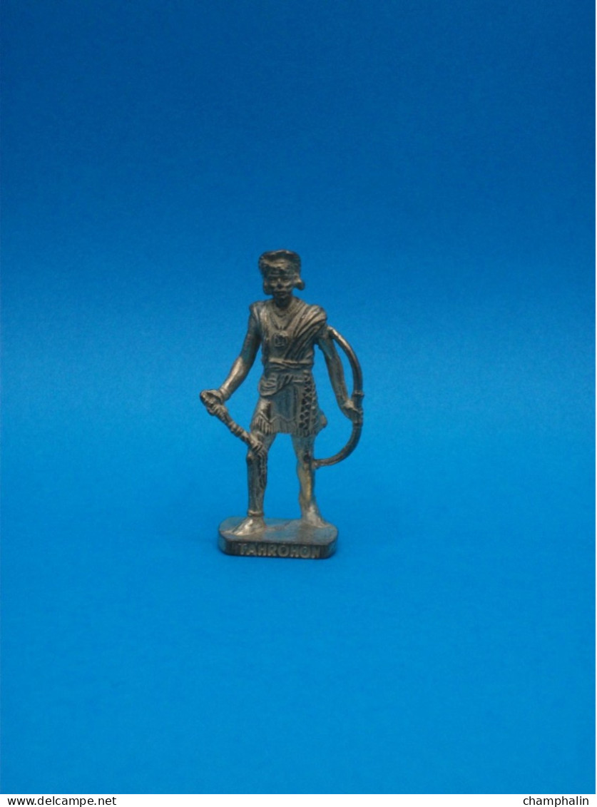 Figurine En Métal Kinder - Série Les Chefs Indiens Célèbres II - Tahrohon - Scame - Finition Or - Figurines En Métal