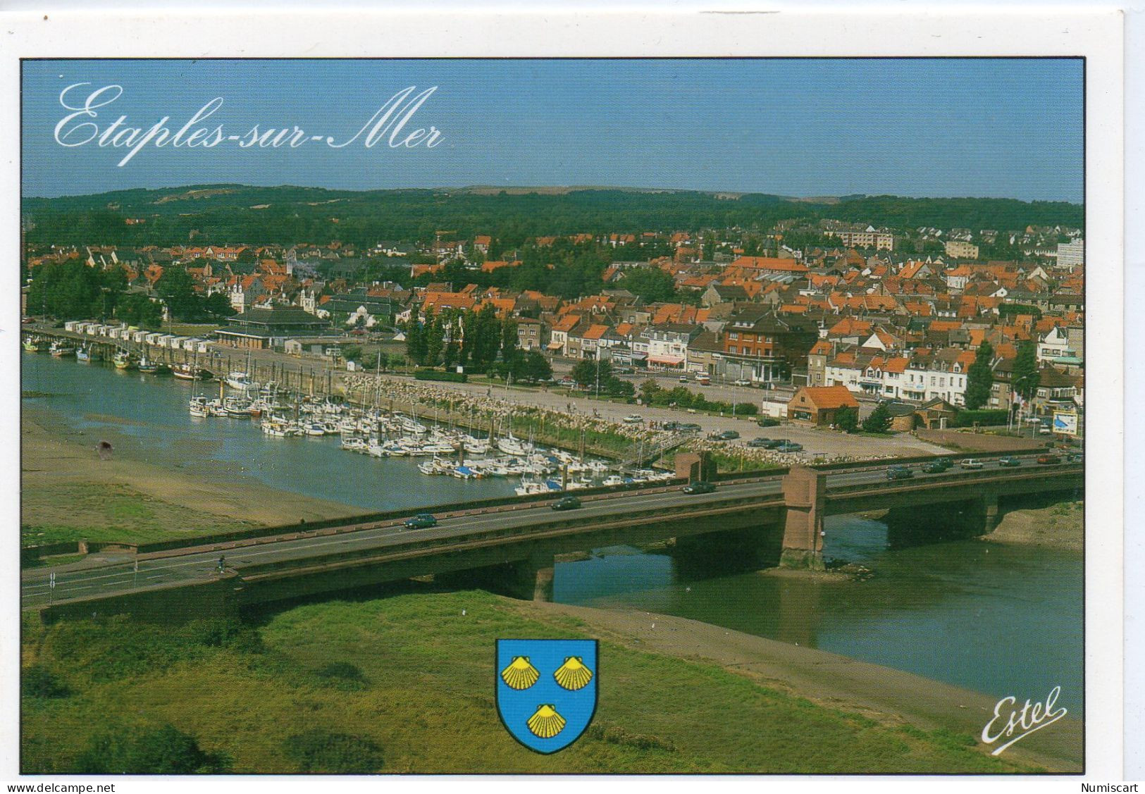 Etaples-sur-Mer Vue Aérienne Port Sur La Canche Pont - Etaples