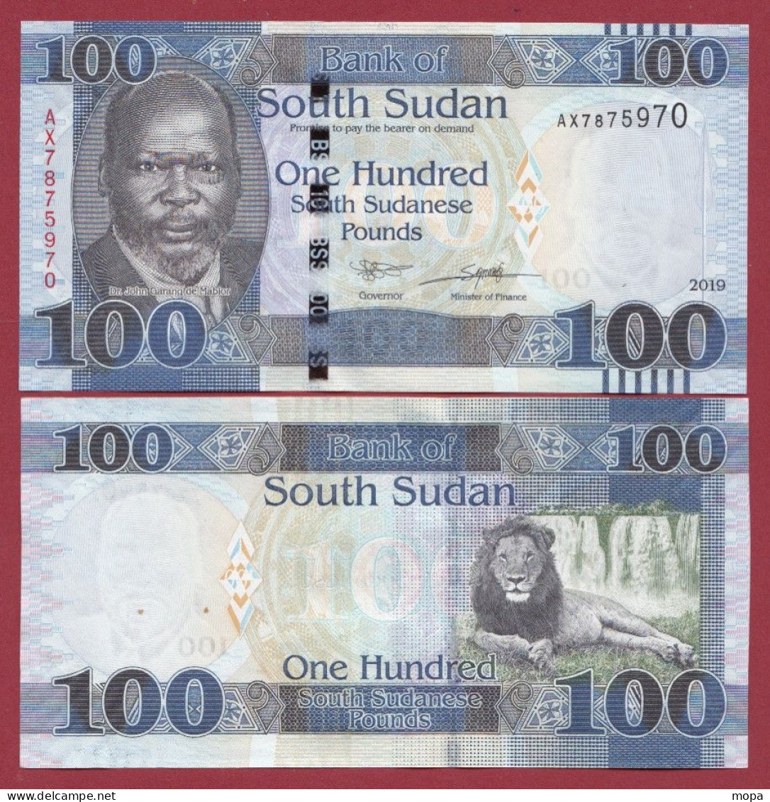 Soudan Du Sud  --100 Pounds --2019---UNC---(402) - Sudán Del Sur