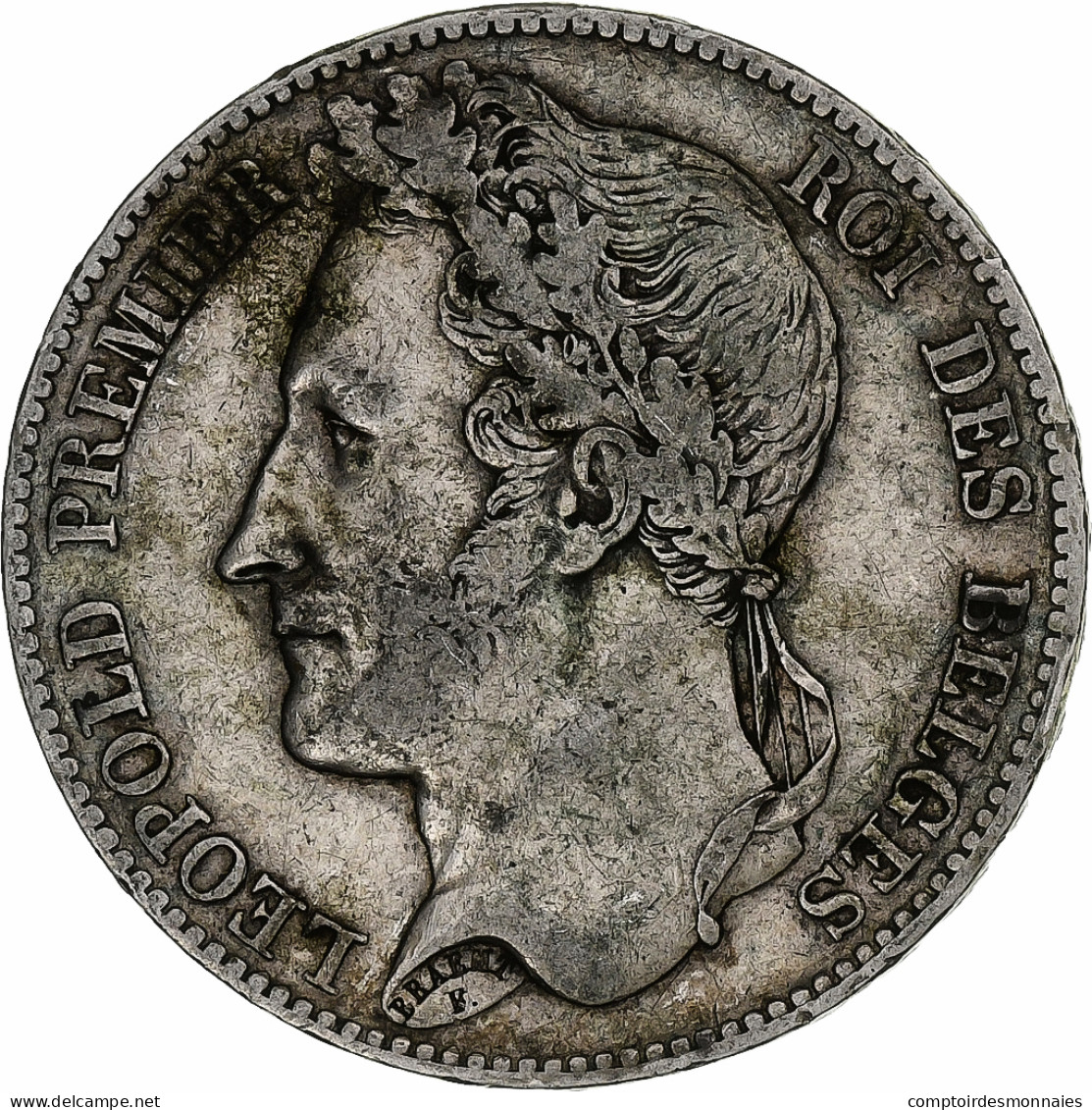 Belgique, Leopold I, 5 Francs, 5 Frank, 1848, Argent, TTB, KM:3.2 - 5 Francs