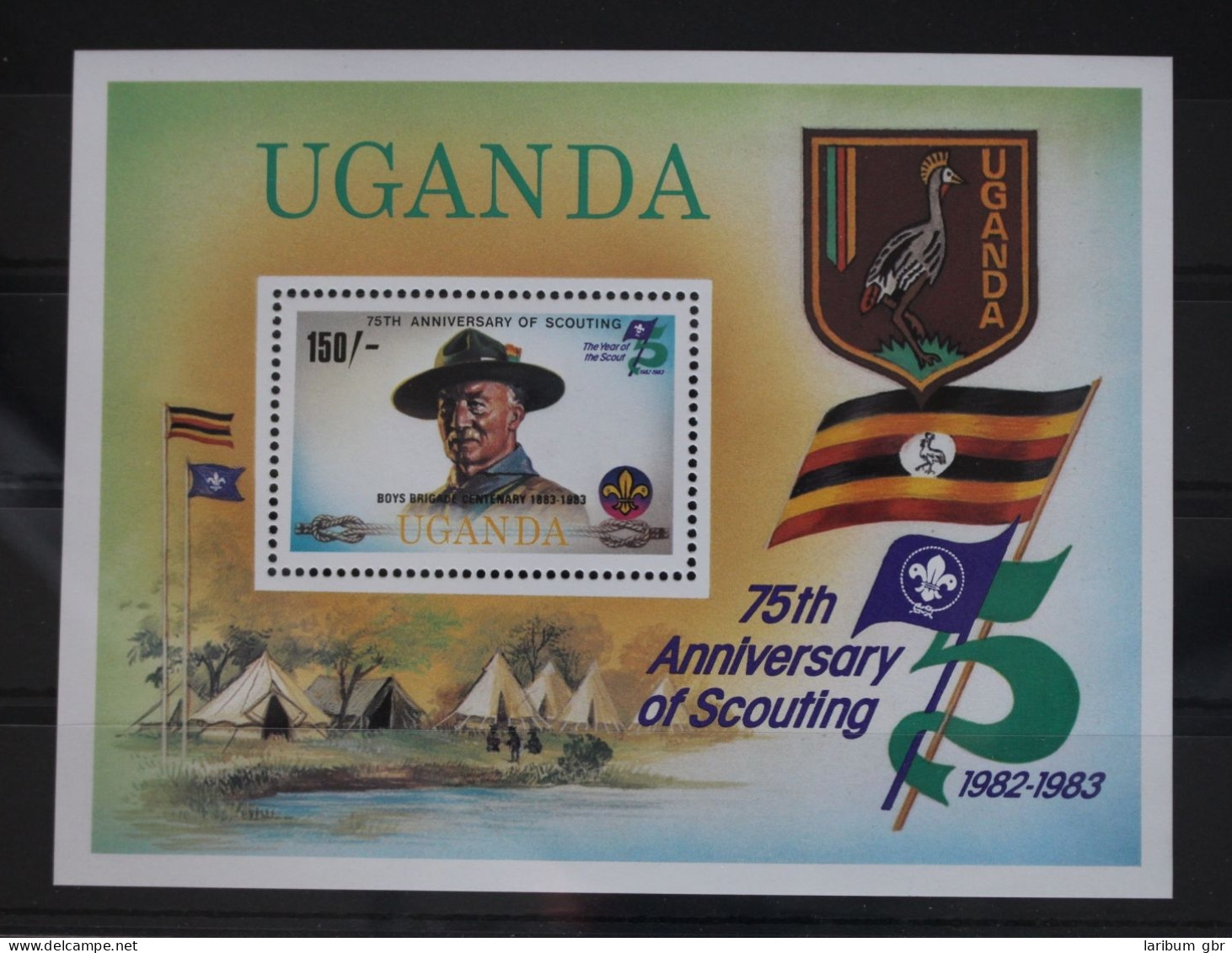 Uganda Block 36 Mit 342 Postfrisch Pfadfinder #WH548 - Ouganda (1962-...)