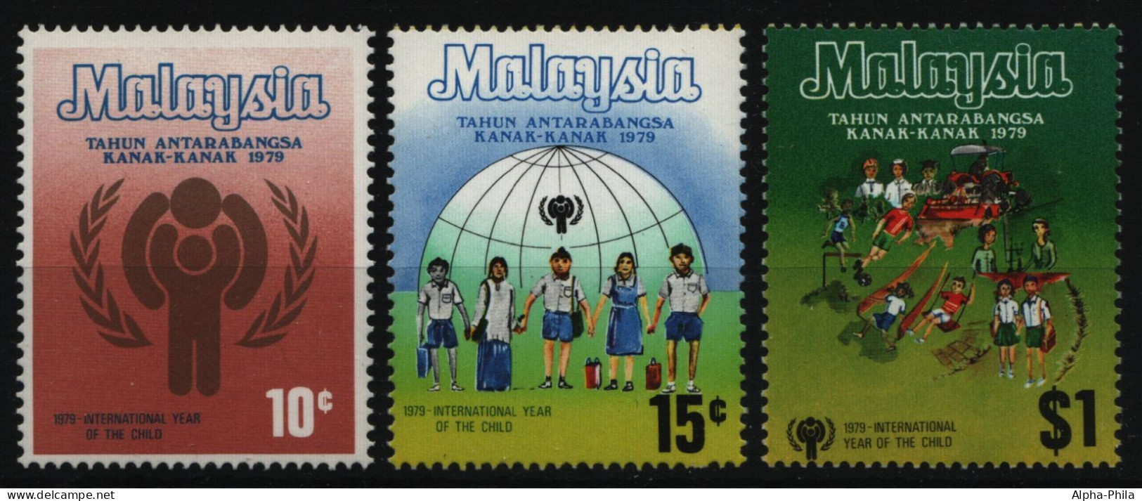 Malaysia 1979 - Mi-Nr. 199-201 ** - MNH - Jahr Des Kindes - Malaysia (1964-...)