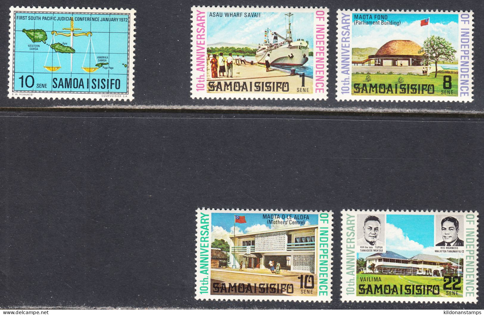 Samoa 1972 Mint No Hinge, Sc# 356-360, SG - Samoa (Staat)