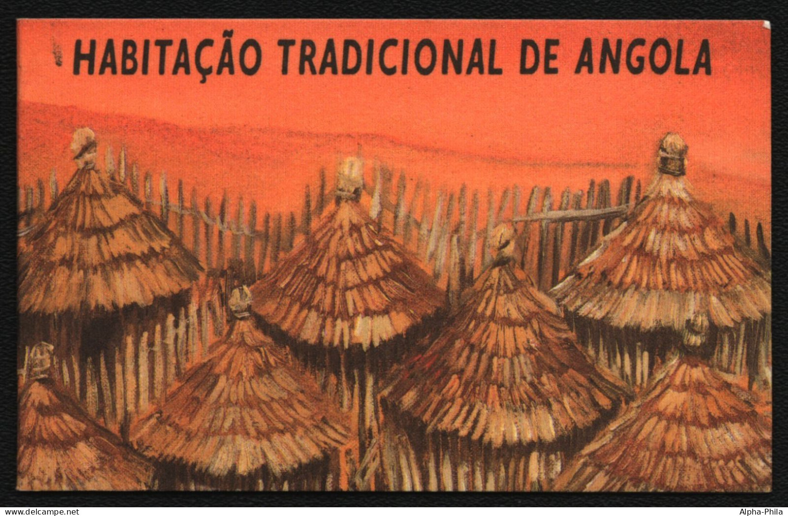 Angola 1992 - Mi-Nr. 886-890 C ** - MNH - Heft - Traditionelle Häuser - Angola