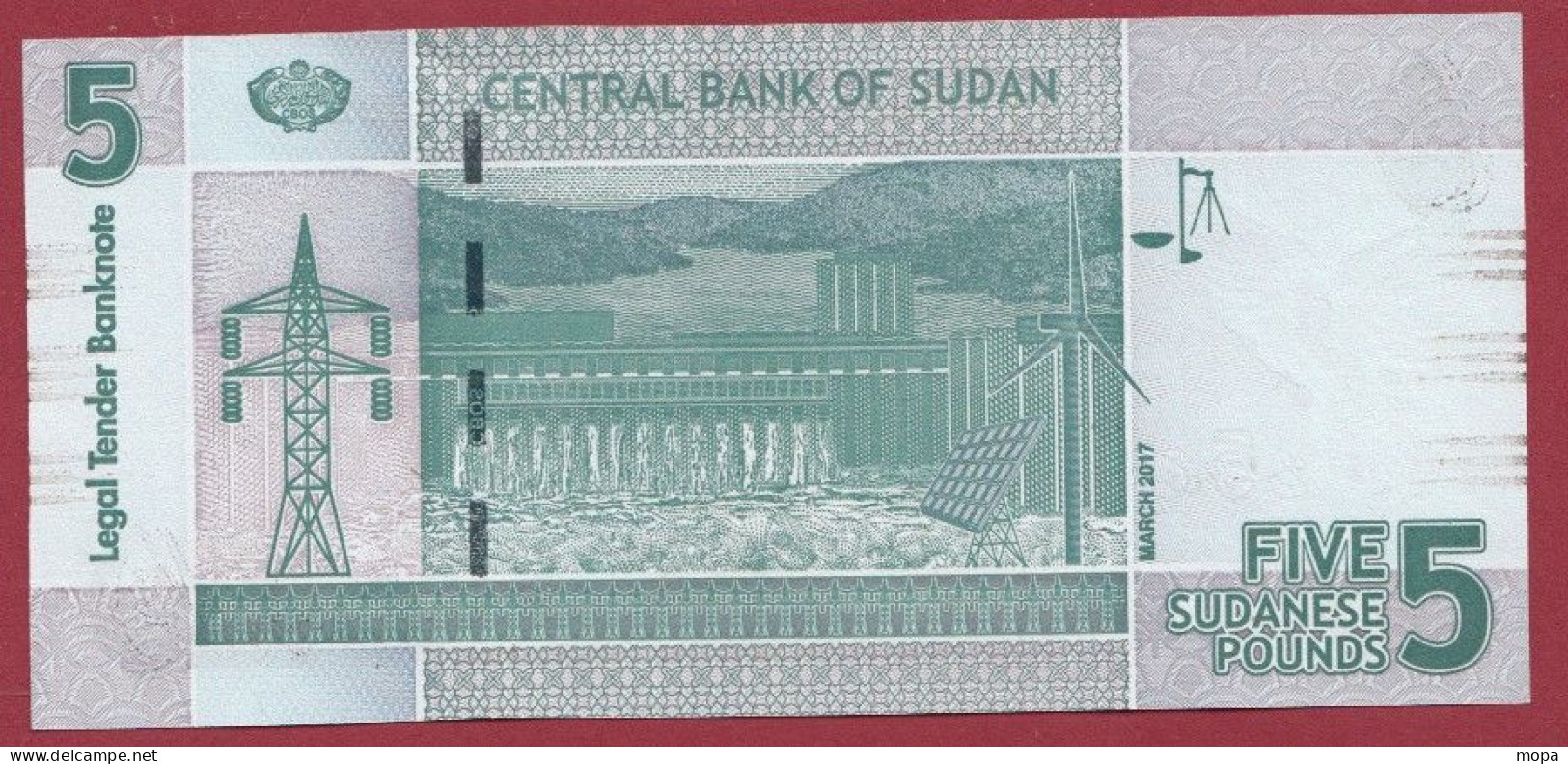 Soudan Du Sud  --5 Pounds --2017---UNC---(403) - South Sudan