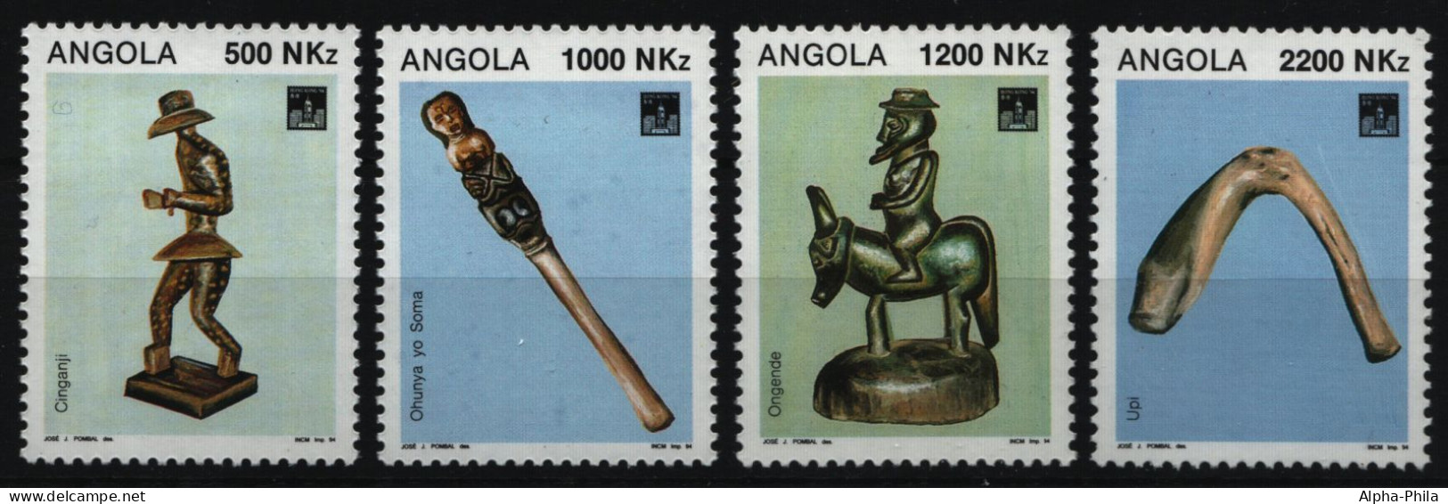 Angola 1994 - Mi-Nr. 949-952 ** - MNH - Kunsthandwerk - Angola