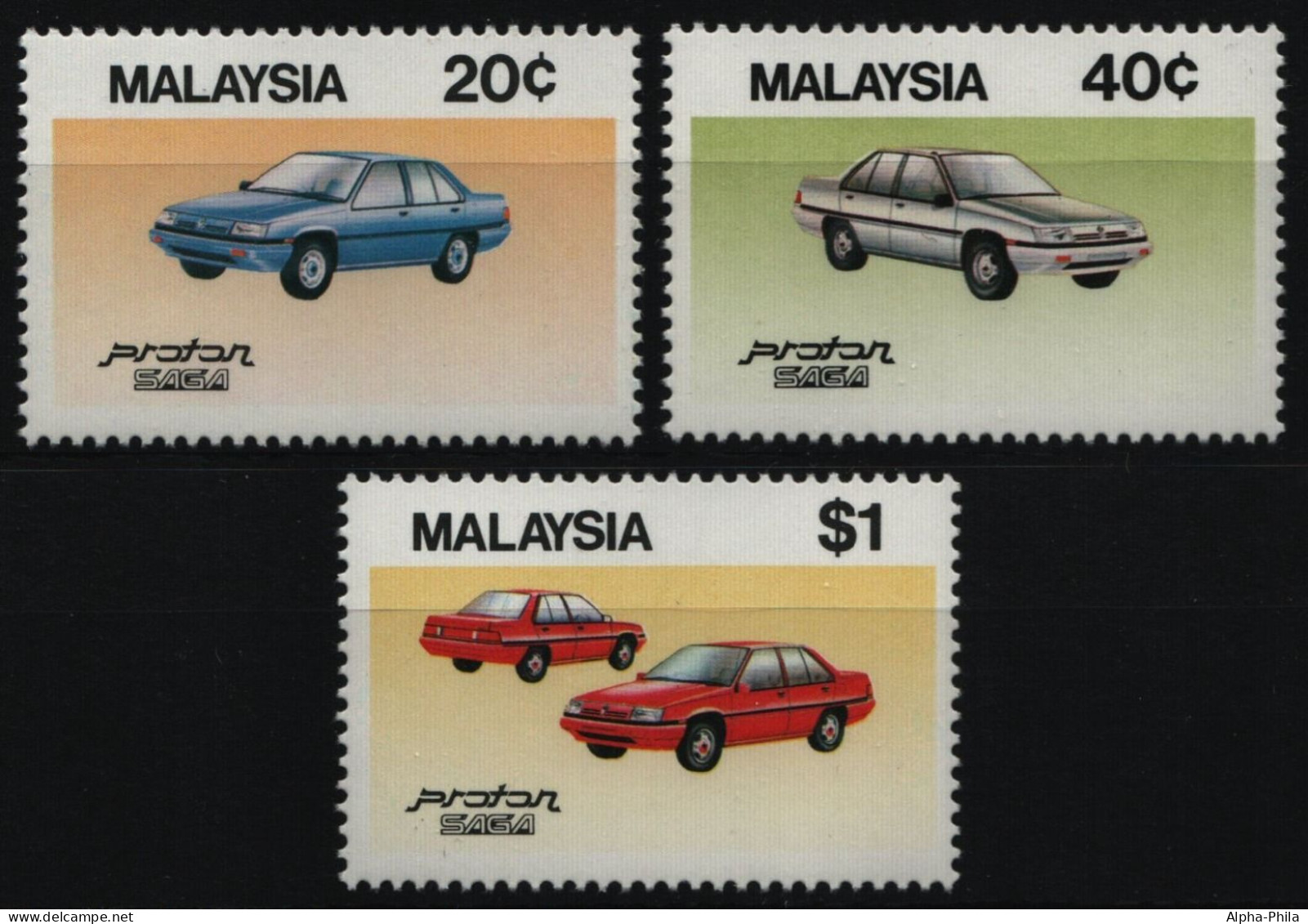 Malaysia 1985 - Mi-Nr. 308-310 ** - MNH - Autos / Cars - Malaysia (1964-...)