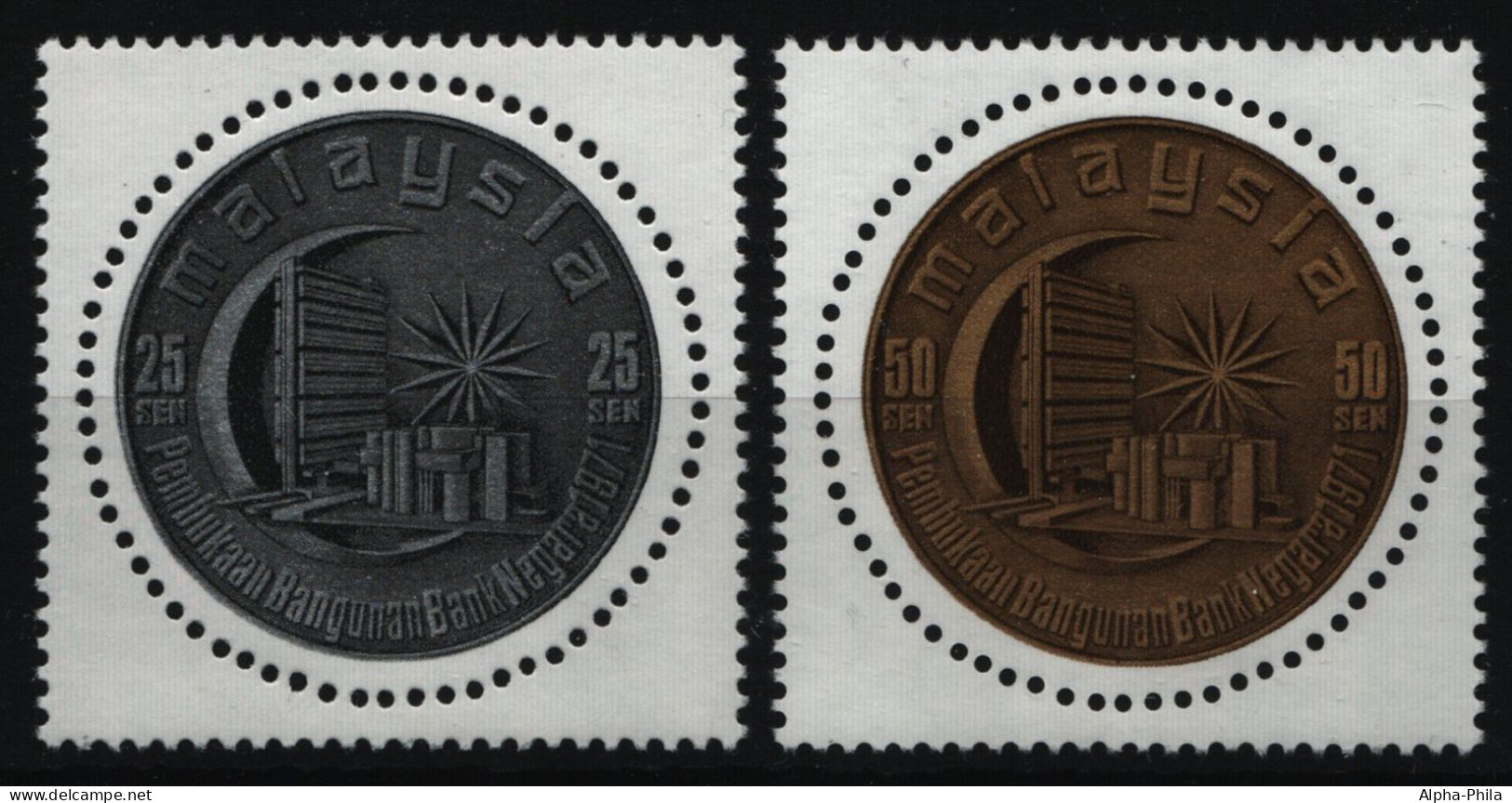 Malaysia 1971 - Mi-Nr. 79-80 ** - MNH - Staatsbank - Malaysia (1964-...)