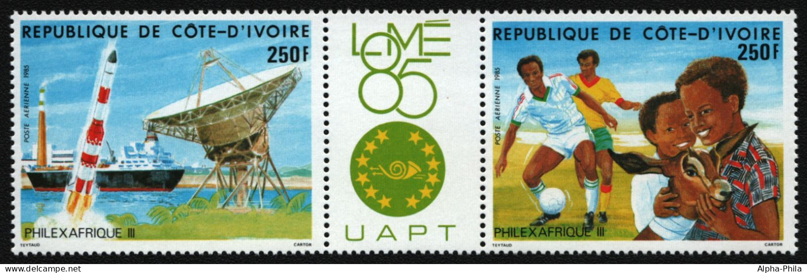 Elfenbeinküste 1985 - Mi-Nr. 878-879 ** - MNH - Philexafrique - Costa D'Avorio (1960-...)