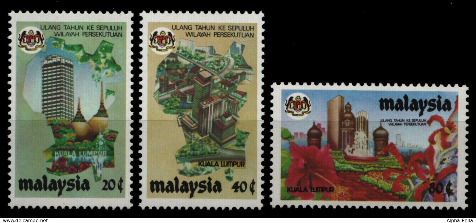 Malaysia 1984 - Mi-Nr. 275-277 ** - MNH - Bundesterritorium Kuala Lumpur - Malaysia (1964-...)