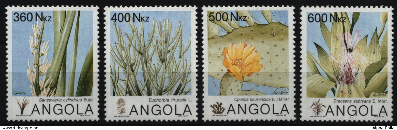 Angola 1993 - Mi-Nr. 928-931 ** - MNH - Pflanzen / Plants - Angola