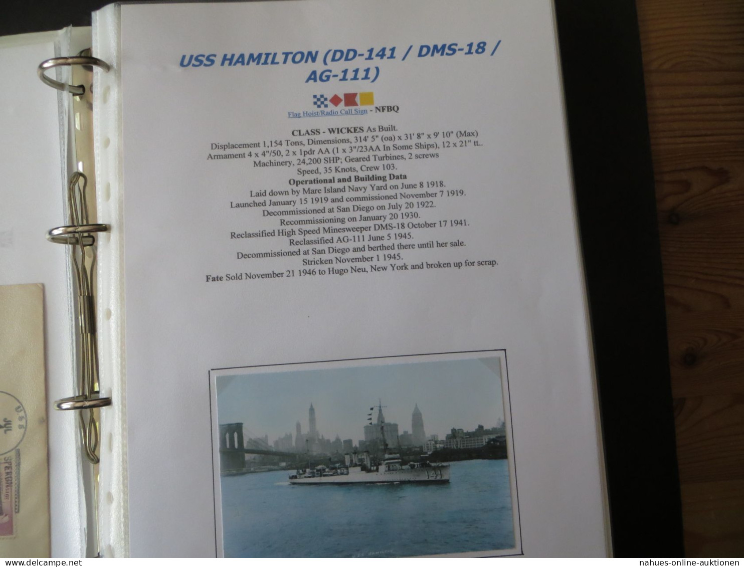 Schiffspost Sammlung USA USS Amerikanische Zerstörer Ab Den 30er Jahren Riesige - Schiffahrt