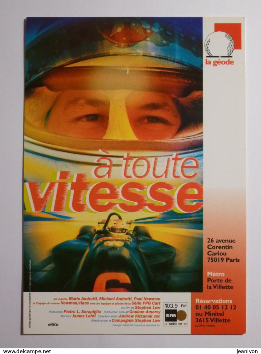 VOITURE / COURSE AUTOMOBILE - F1 / GRAND PRIX - Pilote Avec Casque - Carte Publicitaire Géode - Grand Prix / F1