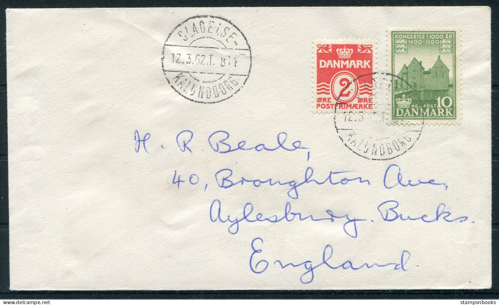 1962 Denmark Railway Cover Slagelse / Kalindborg - Lettres & Documents