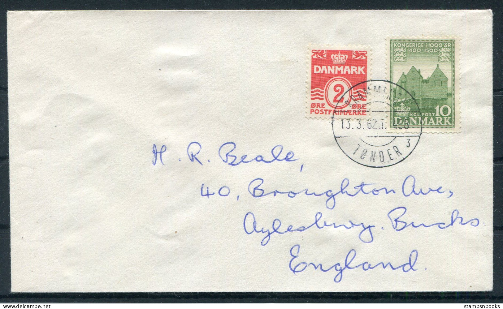 1962 Denmark Railway Cover  - Briefe U. Dokumente