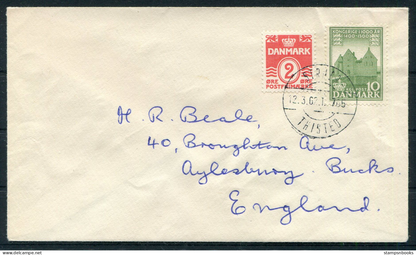 1962 Denmark Railway Cover   - Briefe U. Dokumente