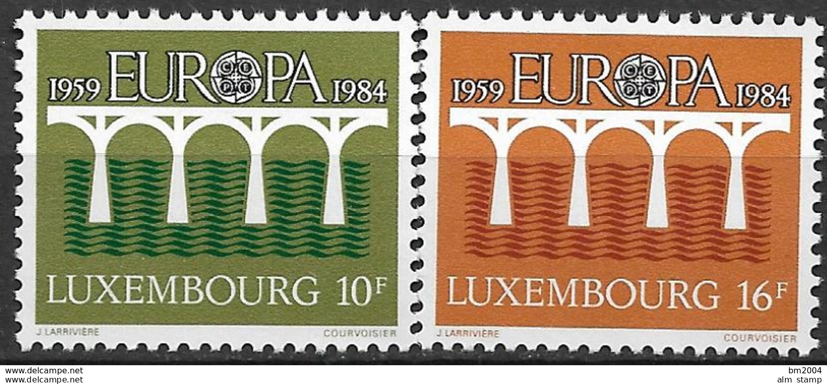 1984 Luxemburg  Mi.1098-9 **MNH Europa: 25 Jahre Europäische Konferenz Der Verwaltungen Für Das Post- Und Fernmeldewes - 1984