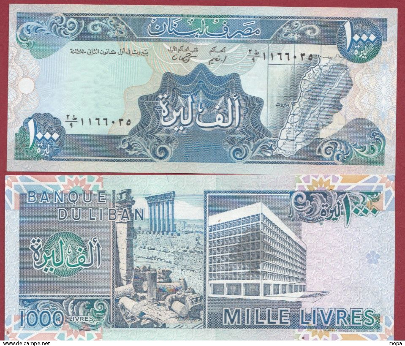 Liban  --1000 Livres --1988---UNC---(408) - Lebanon