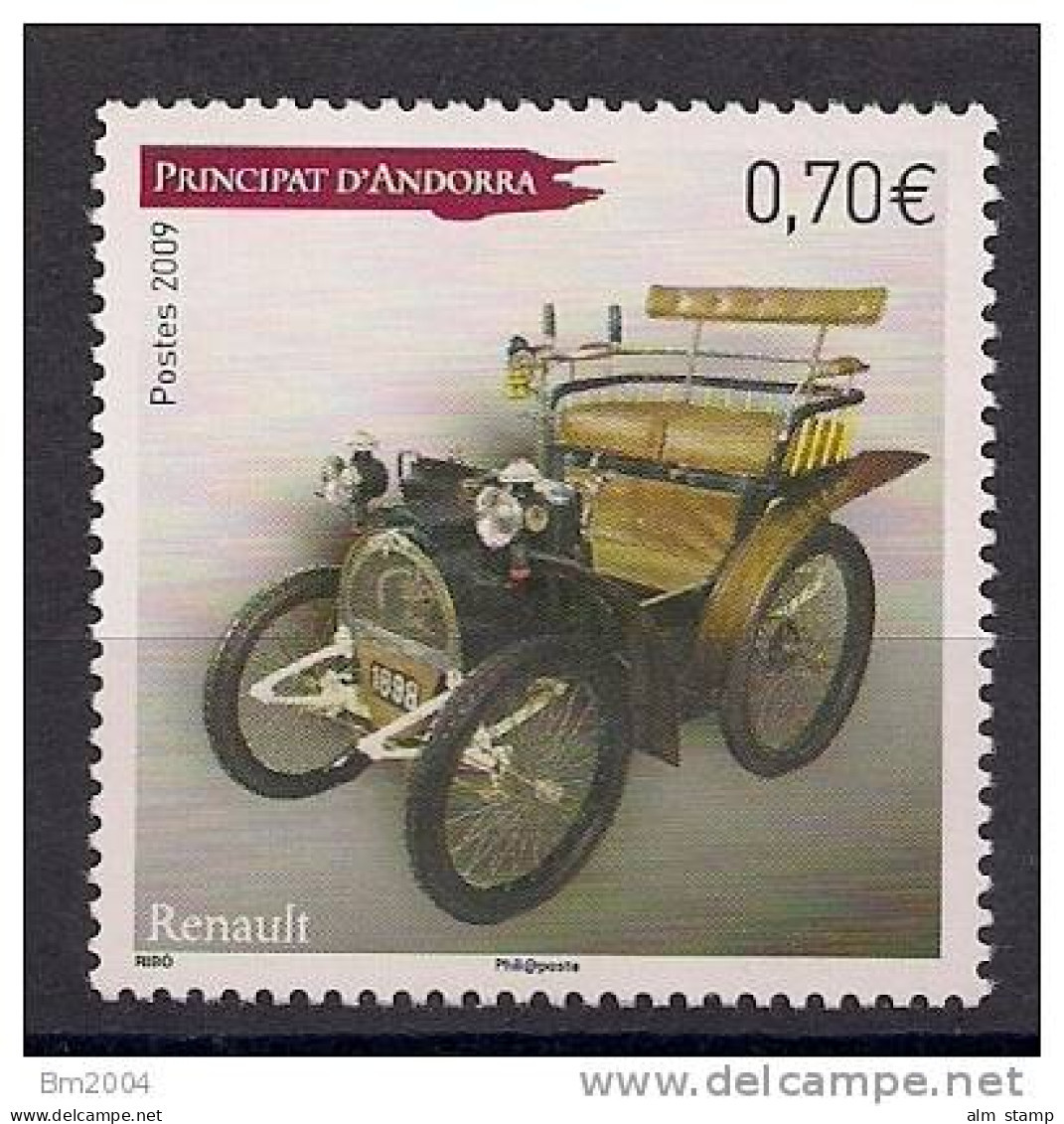 2009 Andorra Fr. Mi. 695 **MNH  Renault Type A - Nuevos