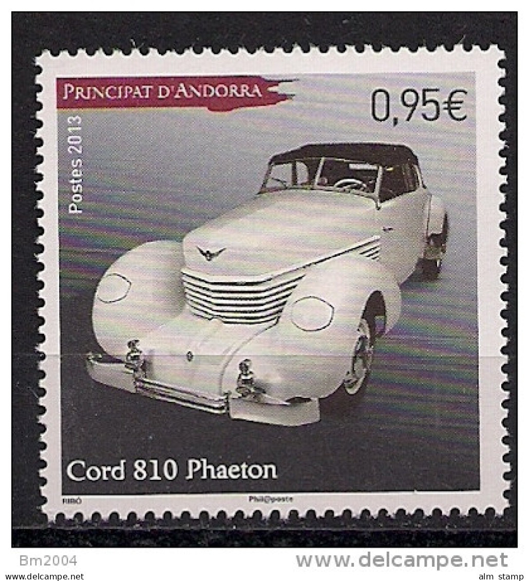 2013 Andorra France Mi. 758**MNH  Cord 810 Phaeton - Ungebraucht