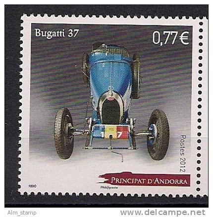 2012 Andorra Franc. Mi. 744 **MNH    Bugatti 37 - Unused Stamps
