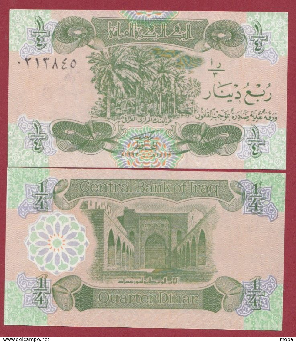 Iraq --1/4 Dinar  --1993---UNC---(420) - Irak