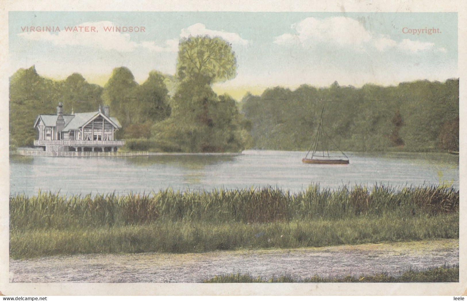 CG42.Vintage Postcard. Virginia Water. - Surrey