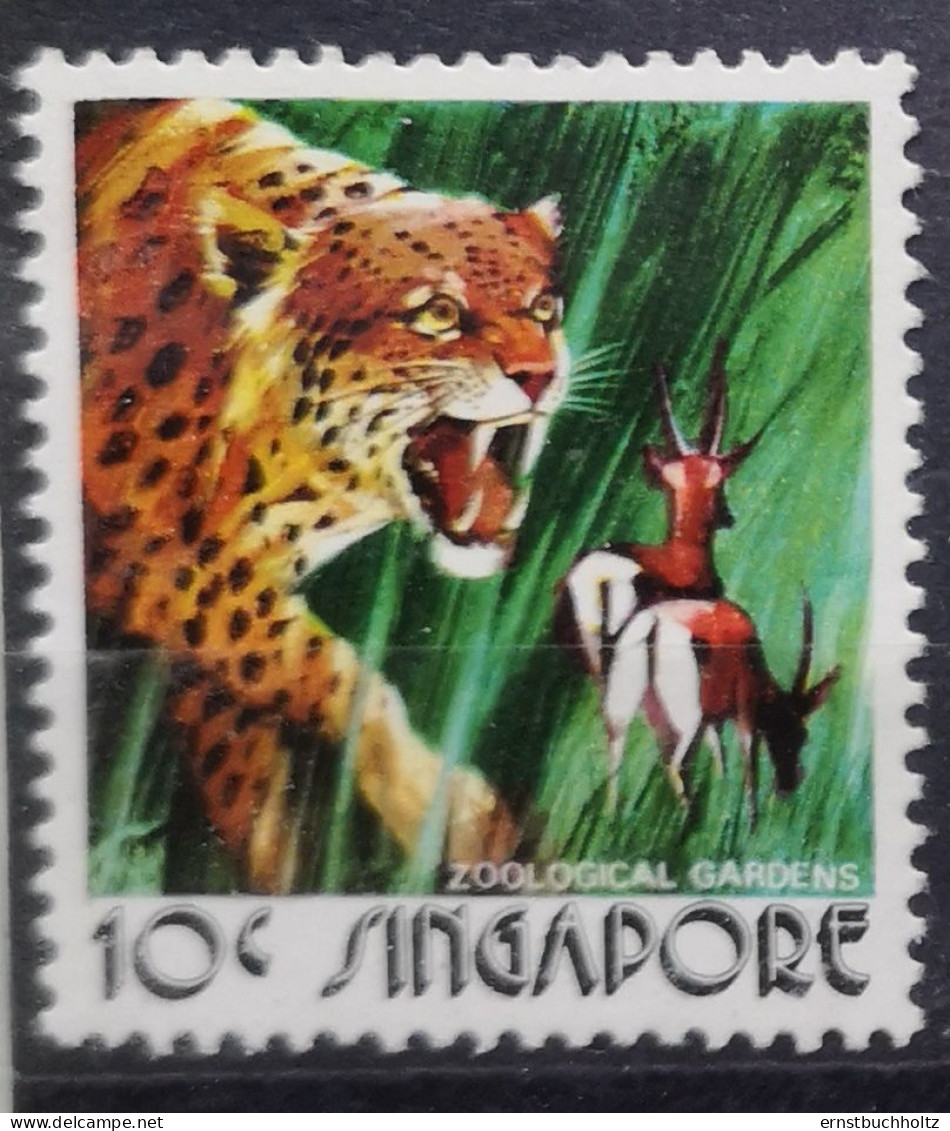 Singapur 1973 Leopard Und Wasserbock SG 226** - Singapore (1959-...)