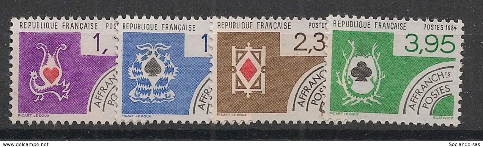 FRANCE - 1984 - Préo N°YT. 182 à 185 - Série Complète - Neuf Luxe ** / MNH / Postfrisch - 1964-1988