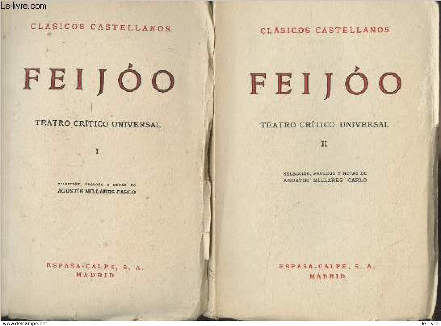 Teatro Critico Universal - III - "Clasicos Castellanos" N°48/53 - Feijoo - 1965 - Cultural