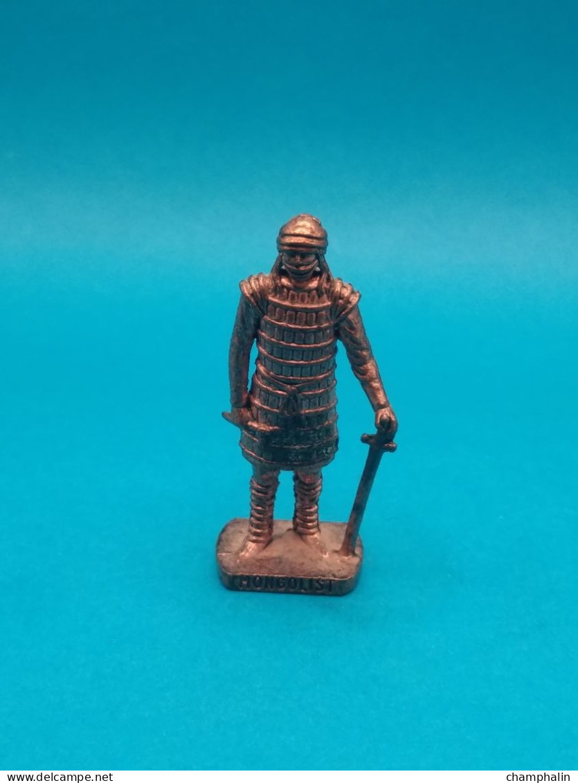 Figurine En Métal Kinder - Série Les Mongols De 1600 - Mongolist N°3 - Finition Cuivre - Metal Figurines