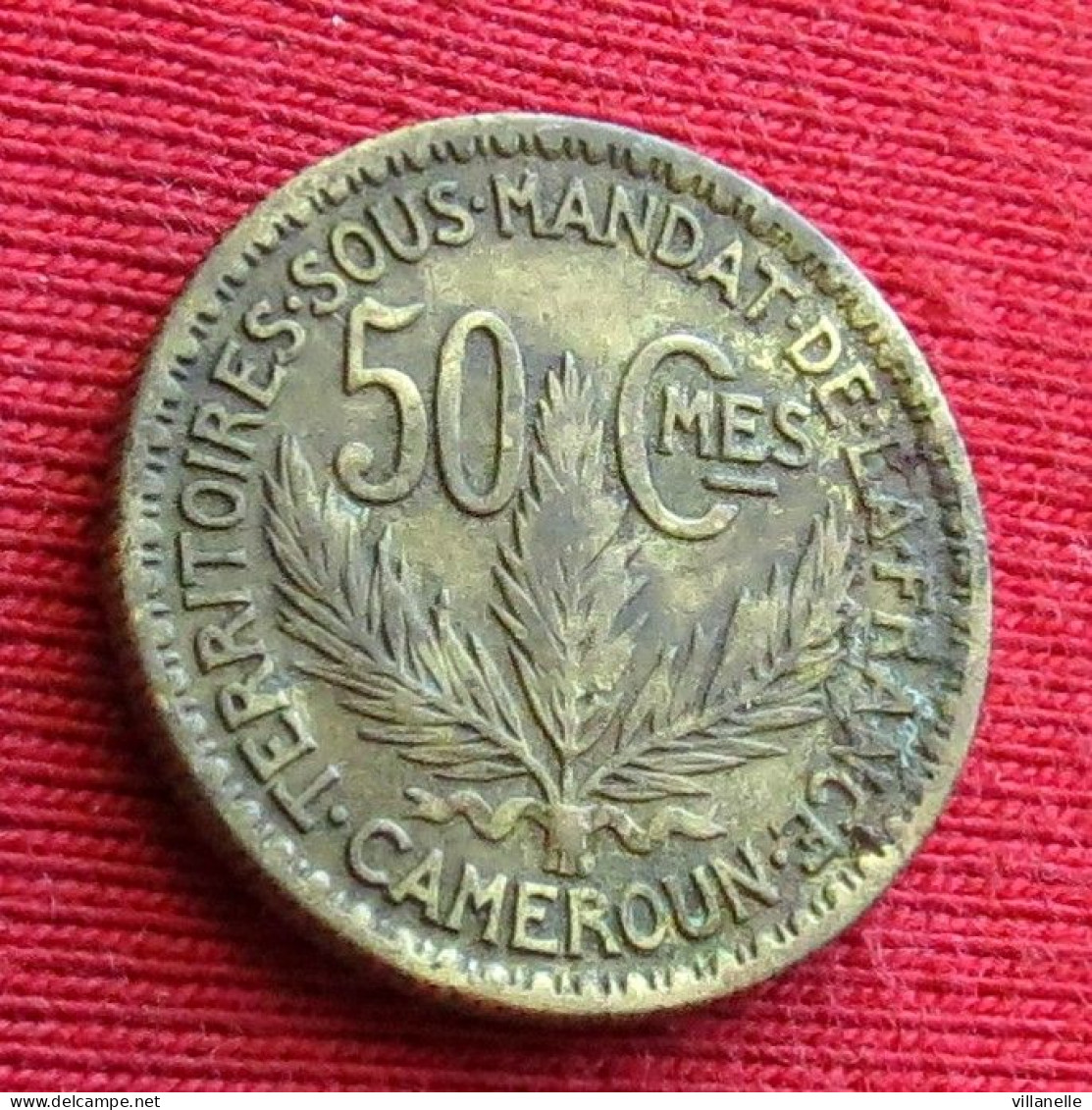 Cameroon Cameroun 50 Centimes 1925  W ºº - Cameroon
